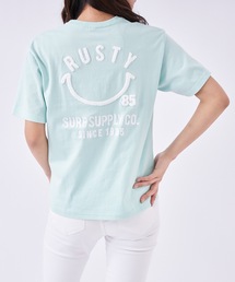 【RUSTY:ラスティー】レディースバックプリントTシャツ