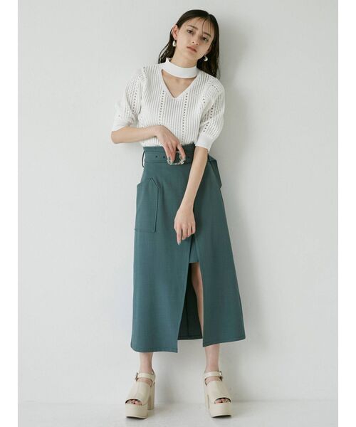 MURUA（ムルーア）の「ストラップウェッジサンダル（サンダル・レディース・ブラック/アイボリー・35/36/37）」の4枚目の写真