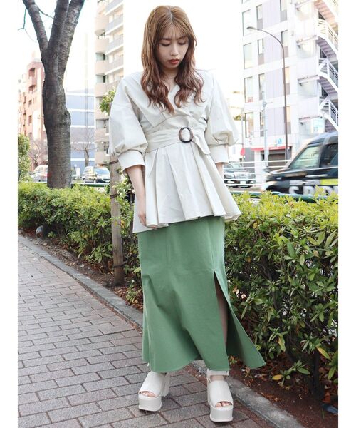 MURUA（ムルーア）の「ストラップウェッジサンダル（サンダル・レディース・ブラック/アイボリー・35/36/37）」の12枚目の写真