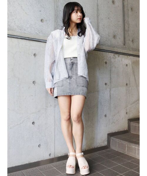 MURUA（ムルーア）の「ストラップウェッジサンダル（サンダル・レディース・ブラック/アイボリー・35/36/37）」の13枚目の写真