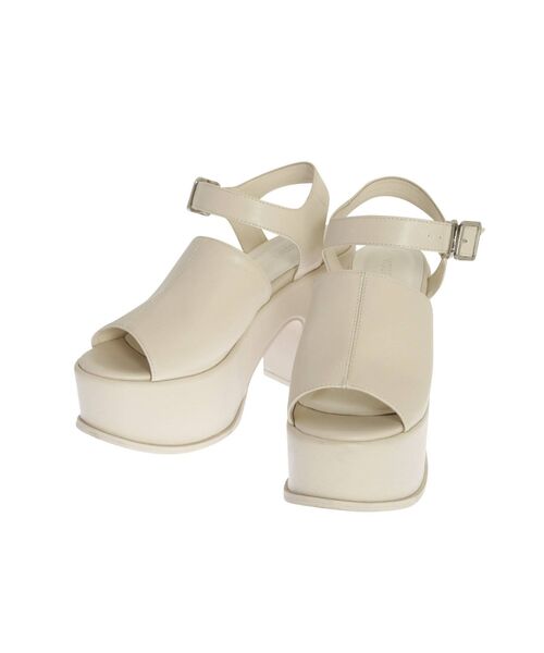 MURUA（ムルーア）の「ストラップウェッジサンダル（サンダル・レディース・ブラック/アイボリー・35/36/37）」の19枚目の写真