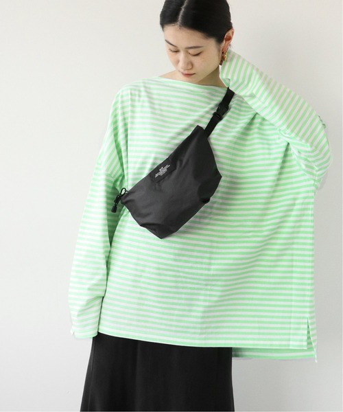 wiffle（ウィッフル）の「《WEB限定追加》別注【WIFFLE】*RELUME BIG BORDER TEE：ボーダーTシャツ◆（Tシャツ/カットソー・レディース・ブラック/グレー/グリーン/サックスブルー・FREE）」の18枚目の写真