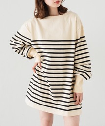 Kastane | バスクボーダーBIGプルオーバー(Tシャツ/カットソー)