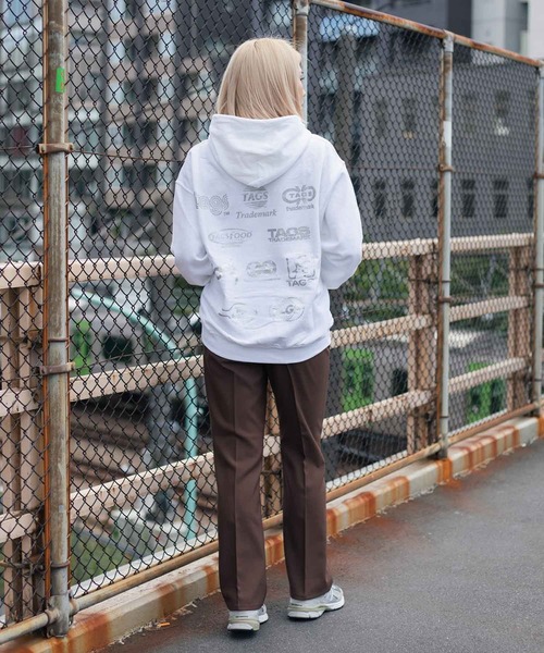 TAGS WKGPTY(タグスワーキングパーティ)の「TAGS x STYLES Designed by special hoodie(パーカー・メンズ・ホワイト/ブラック/オレンジ・LARGE/MEDIUM)」の4枚目の写真