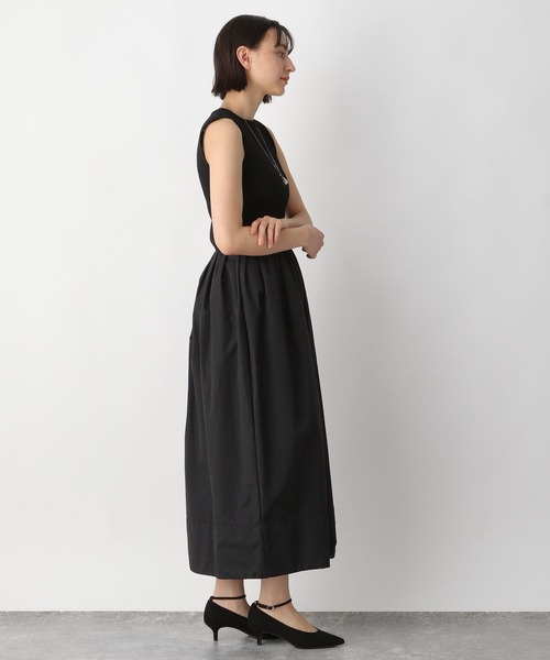 A part by(アパートバイ)の「セレモニー/ニットドッキングドレス 280506(ワンピース・レディース・ブラック・FREE)」の4枚目の写真
