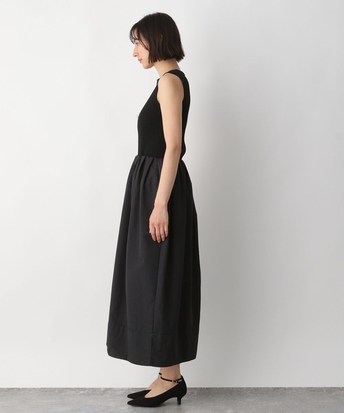 A part by(アパートバイ)の「セレモニー/ニットドッキングドレス 280506(ワンピース・レディース・ブラック・FREE)」の2枚目の写真