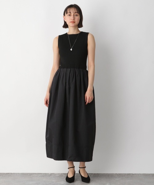 A part by(アパートバイ)の「セレモニー/ニットドッキングドレス 280506(ワンピース・レディース・ブラック・FREE)」の15枚目の写真
