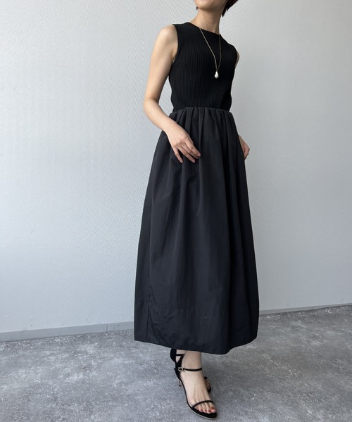 A part by(アパートバイ)の「セレモニー/ニットドッキングドレス 280506(ワンピース・レディース・ブラック・FREE)」の19枚目の写真