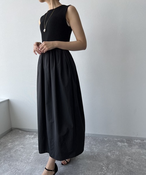 A part by(アパートバイ)の「セレモニー/ニットドッキングドレス 280506(ワンピース・レディース・ブラック・FREE)」の18枚目の写真