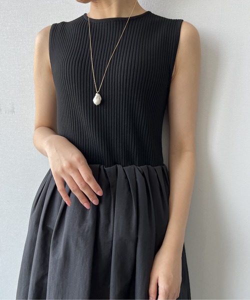 A part by(アパートバイ)の「セレモニー/ニットドッキングドレス 280506(ワンピース・レディース・ブラック・FREE)」の17枚目の写真