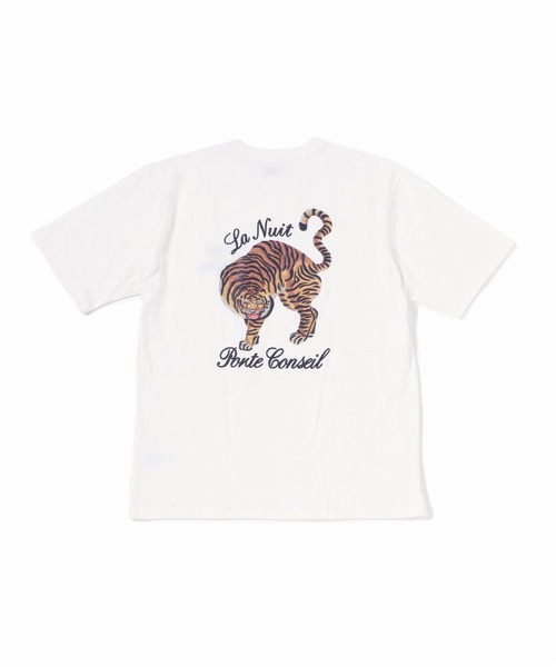 B.C STOCK（ベーセーストック）の「HYO-HYO SOUVENIR-Tシャツ（Tシャツ/カットソー・メンズ・ホワイト/スミクロ・MEDIUM/LARGE）」の9枚目の写真