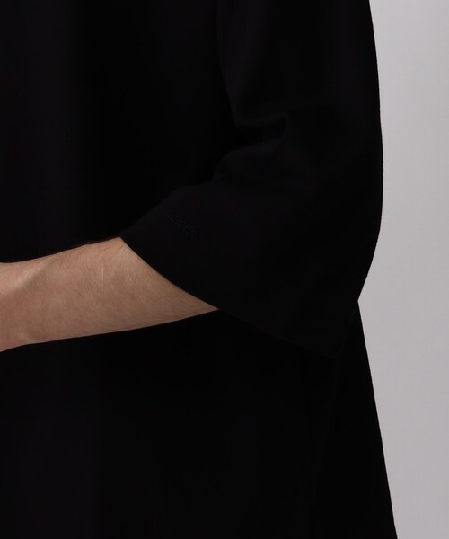 tk.TAKEO KIKUCHI（ティーケータケオキクチ）の「◆Vチェーンネックレス付きロングカットソー（ユニセックスアイテム）（Tシャツ/カットソー・メンズ・ブラック/オフホワイト・02/03/66）」の12枚目の写真