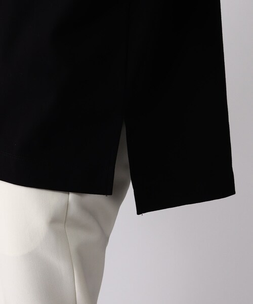 tk.TAKEO KIKUCHI（ティーケータケオキクチ）の「◆Vチェーンネックレス付きロングカットソー（ユニセックスアイテム）（Tシャツ/カットソー・メンズ・ブラック/オフホワイト・02/03/66）」の13枚目の写真