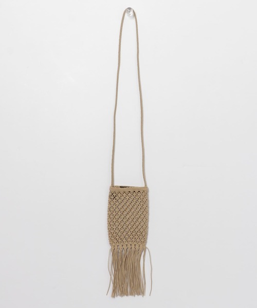 The Bagmati（ザバグマティ）の「The Bagmati　マクラメショルダーバッグ（ショルダーバッグ・レディース・ライトブルー/ブラック/ベージュ/オレンジ・-）」の12枚目の写真