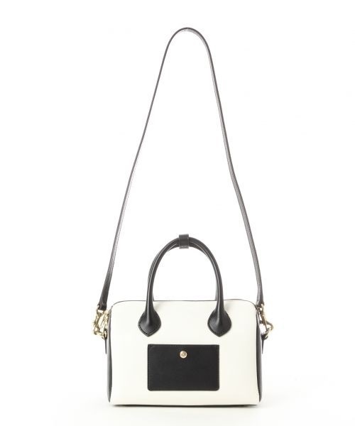 BLEUET(ブルエ)の「【BLEUET】ミニボストンバッグ(ショルダーバッグ・レディース・ホワイト×ブラック/ピンク・FREE)」の5枚目の写真