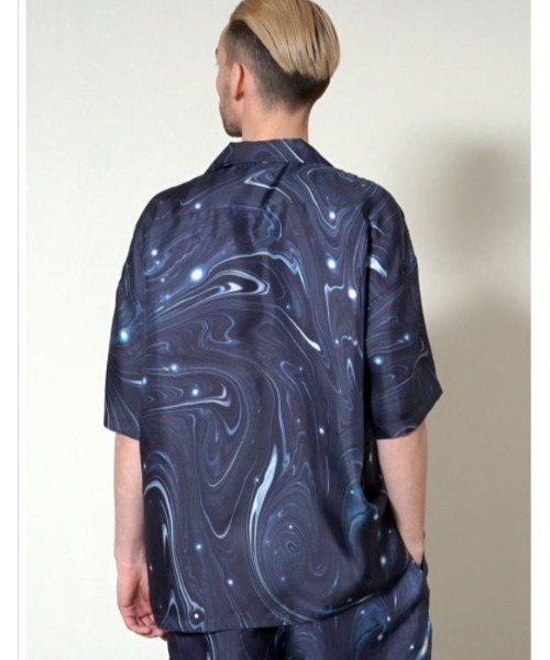 OVER THE TWELVE（オーバーザトゥウェルブ）の「OTT WORKS/オーティーティーワークス/ATSUSHI HARATA SS SHIRT（シャツ/ブラウス・メンズ・ネイビー・MEDIUM/LARGE）」の2枚目の写真