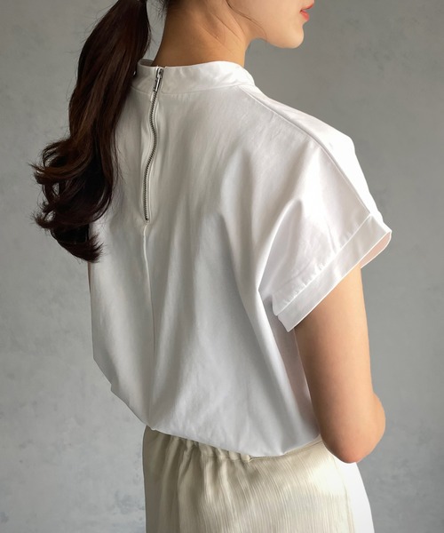 &g'aime(アンジェム)の「【&g’aime】ロゴプリントフレンチTシャツ(Tシャツ/カットソー・レディース・ホワイト/ブラック/グレイッシュベージュ・FREE)」の14枚目の写真