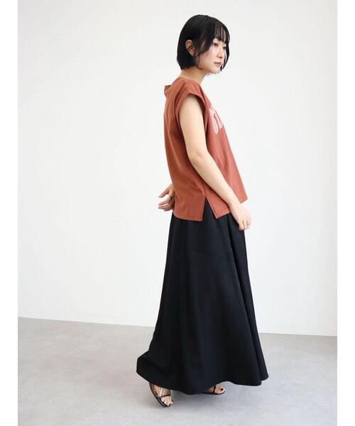 ELENCARE DUE（エレンカーレデュエ）の「・ELENCARE DUE キリカエフレアロングスカート（スカート・レディース・ブラック/レッド/アイボリー/ブルーグリーン・FREE）」の18枚目の写真