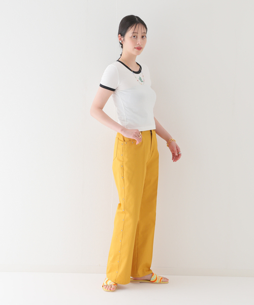 JOINT WORKS(ジョイントワークス)の「ロゴシシュウミニTシャツ(Tシャツ/カットソー・レディース・ホワイト/ブラック/グレー・FREE)」の16枚目の写真