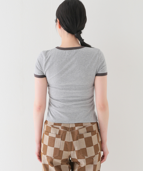 JOINT WORKS(ジョイントワークス)の「ロゴシシュウミニTシャツ(Tシャツ/カットソー・レディース・ホワイト/ブラック/グレー・FREE)」の20枚目の写真