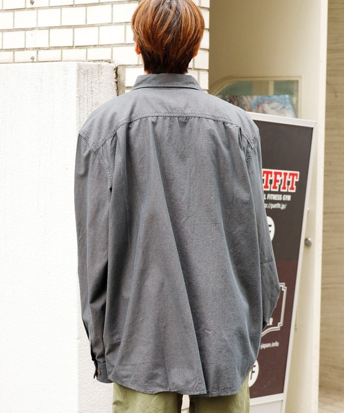 Carhartt(カーハート)の「Carhartt/カーハート Loose Fit Midweight Chambray Long-Sleeve Shirt ボタンダウンシャツ(シャツ/ブラウス・メンズ・グレー・XL/L/M)」の3枚目の写真