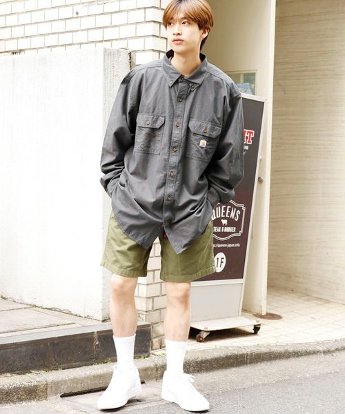 Carhartt(カーハート)の「Carhartt/カーハート Loose Fit Midweight Chambray Long-Sleeve Shirt ボタンダウンシャツ(シャツ/ブラウス・メンズ・グレー・XL/L/M)」の21枚目の写真