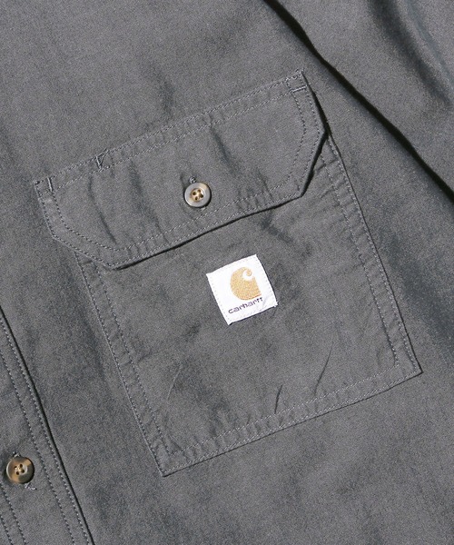 Carhartt(カーハート)の「Carhartt/カーハート Loose Fit Midweight Chambray Long-Sleeve Shirt ボタンダウンシャツ(シャツ/ブラウス・メンズ・グレー・XL/L/M)」の6枚目の写真