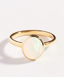 【SV】天然石オーダーリング/オパール/ゴールド