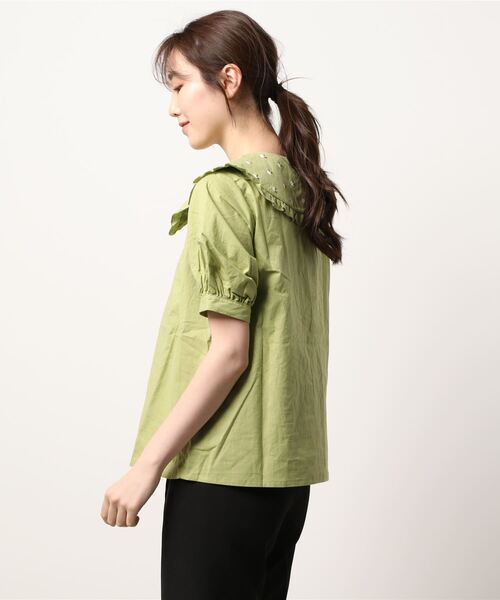 【美品】アルベロベロ 総柄 ブラウス シャツ 長袖 シワ加工 ブタ カエル 美品】アルベロベロ 総柄 ブラウス シャツ 長袖 シワ加工 ブタ カエル