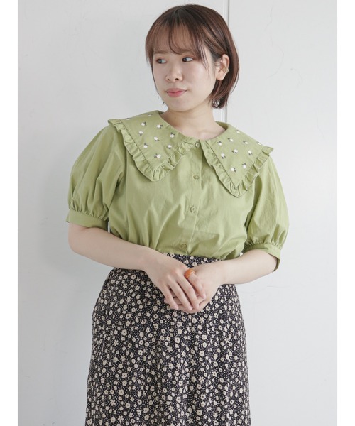 ehka sopo（エヘカソポ）の「飛び刺繍衿ブラウス（シャツ