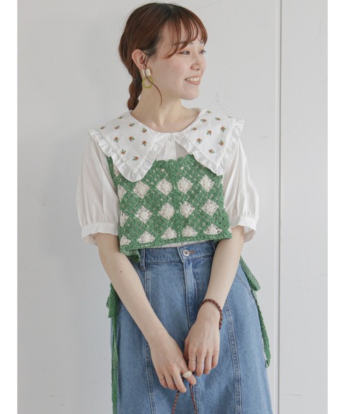 ehka sopo（エヘカソポ）の「飛び刺繍衿ブラウス（シャツ