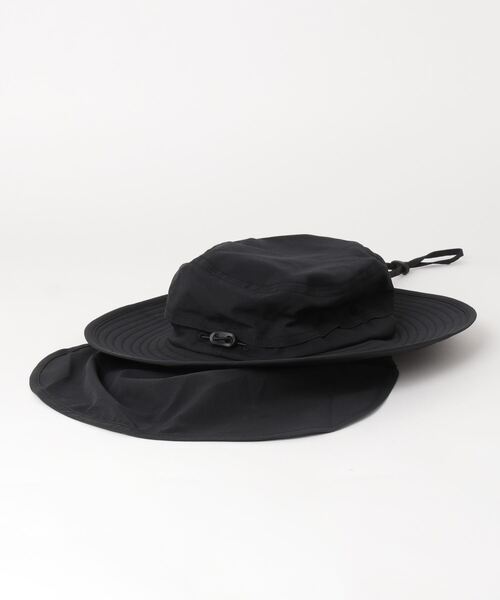 THE NORTH FACE（ザノースフェイス）の「ザ ノース フェイス THE NORTH FACE Kids TNF Be Free Shield Hat(キッズTNFビーフリーシールドハット)（ハット・キッズ・ブラック/グリーン・J/M/J/L）」の3枚目の写真