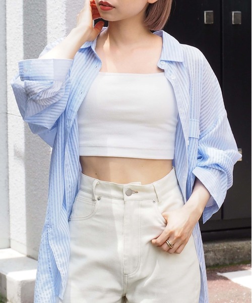 tiptop（ティップトップ）の「カップ付きショート丈キャミ