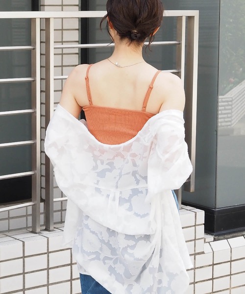 tiptop（ティップトップ）の「カップ付きショート丈キャミ