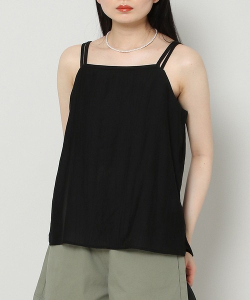 ALAND（エーランド）の「3.3Field Trip／WRINKLEキャミ　2297687（キャミソール・レディース・ブラック/ベージュ/ブルー・FREE）」の2枚目の写真