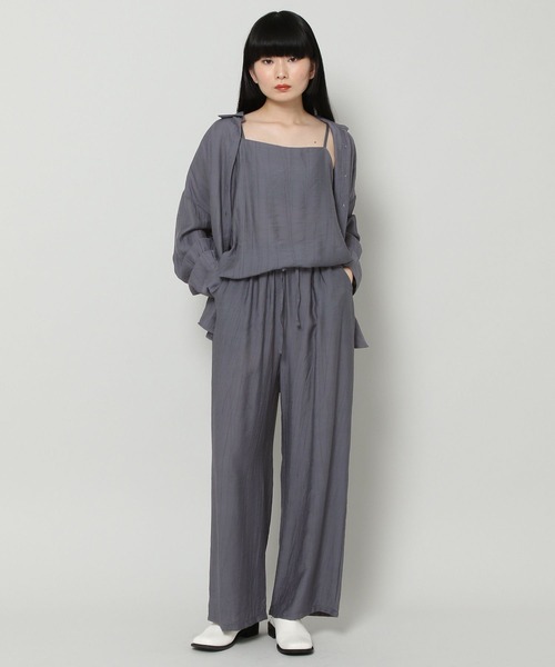 ALAND（エーランド）の「3.3Field Trip／WRINKLEキャミ　2297687（キャミソール・レディース・ブラック/ベージュ/ブルー・FREE）」の8枚目の写真