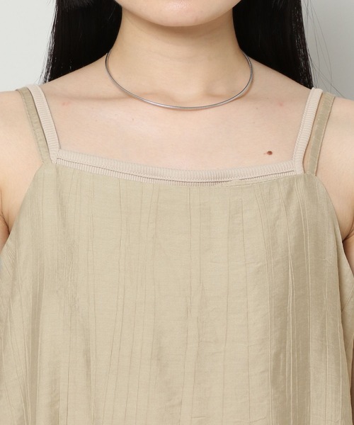 ALAND（エーランド）の「3.3Field Trip／WRINKLEキャミ　2297687（キャミソール・レディース・ブラック/ベージュ/ブルー・FREE）」の18枚目の写真