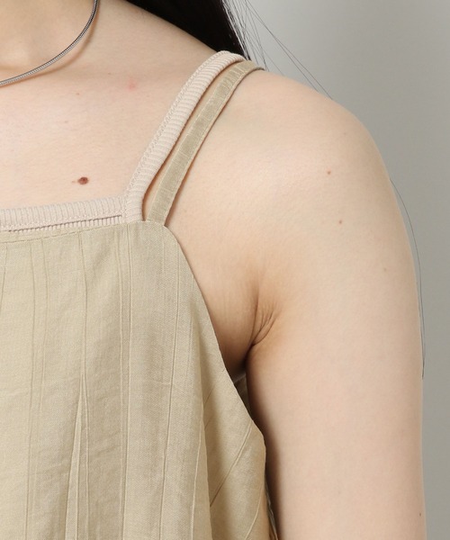 ALAND（エーランド）の「3.3Field Trip／WRINKLEキャミ　2297687（キャミソール・レディース・ブラック/ベージュ/ブルー・FREE）」の19枚目の写真