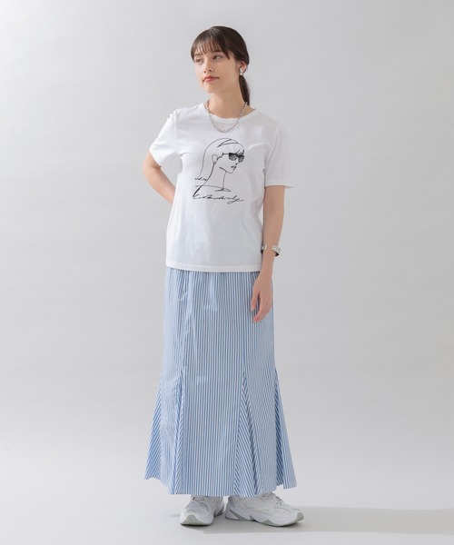 ROSIEE（ロージー）の「ROSIEE 刺繍女の子T（Tシャツ/カットソー・レディース・ホワイト/ブラック・FREE）」の13枚目の写真