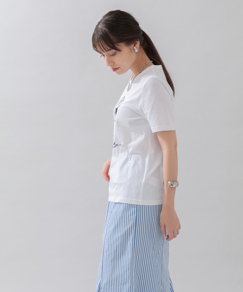 ROSIEE（ロージー）の「ROSIEE 刺繍女の子T（Tシャツ/カットソー・レディース・ホワイト/ブラック・FREE）」の9枚目の写真