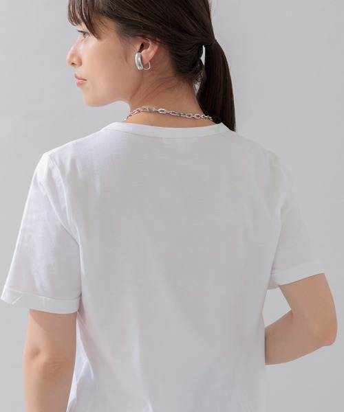 ROSIEE（ロージー）の「ROSIEE 刺繍女の子T（Tシャツ/カットソー・レディース・ホワイト/ブラック・FREE）」の17枚目の写真