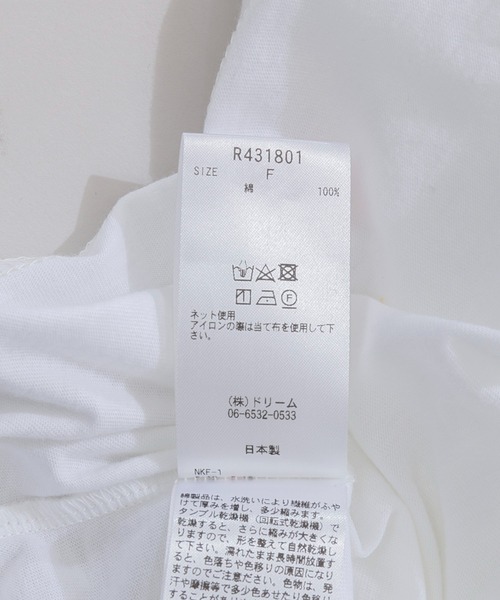 ROSIEE（ロージー）の「ROSIEE 刺繍女の子T（Tシャツ/カットソー・レディース・ホワイト/ブラック・FREE）」の10枚目の写真