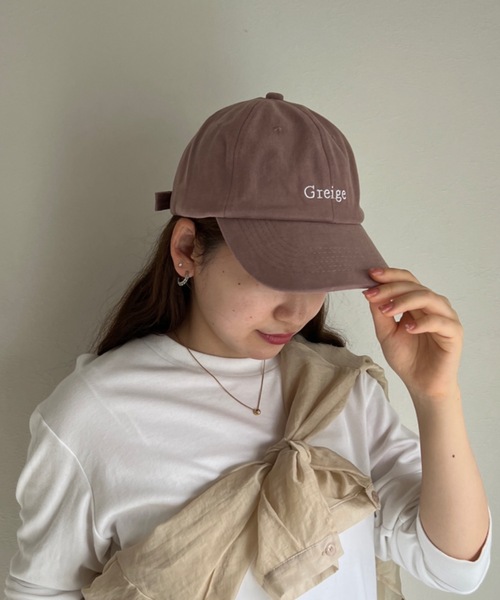 CLEA(クレア)の「ロゴ刺繍キャップ(キャップ・レディース・チャコールグレー/ベージュ/アイボリー/グレイッシュベージュ・FREE)」の4枚目の写真