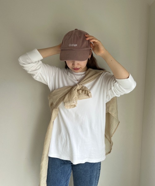 CLEA(クレア)の「ロゴ刺繍キャップ(キャップ・レディース・チャコールグレー/ベージュ/アイボリー/グレイッシュベージュ・FREE)」の15枚目の写真