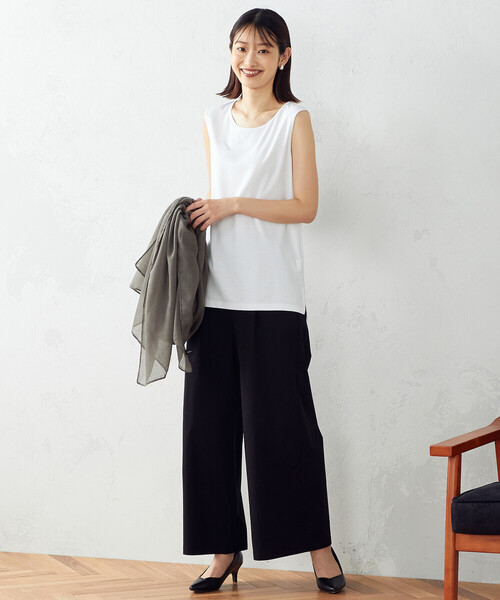 COMME CA ISM（コムサイズム）の「タンクトップ（タンクトップ・レディース・ホワイト/ブラウン・MEDIUM/LARGE）」の19枚目の写真