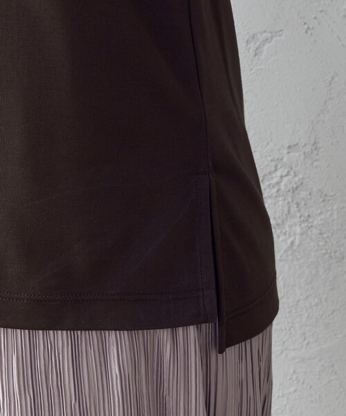 COMME CA ISM（コムサイズム）の「タンクトップ（タンクトップ・レディース・ホワイト/ブラウン・MEDIUM/LARGE）」の9枚目の写真