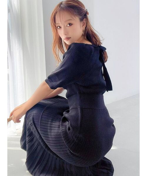 RESEXXY（リゼクシー）の「マーメイドニットワンピース（ワンピース・レディース・ブラック/ピンク/グリーン/ベージュ・FREE）」の17枚目の写真