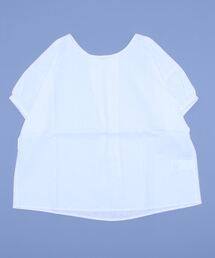 Samansa Mos2 | コットンリネン袖口ギャザーTブラウス(シャツ/ブラウス)