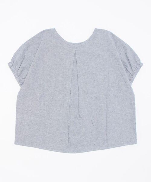 Samansa Mos2（サマンサ モスモス）の「コットンリネン袖口ギャザーTブラウス（シャツ/ブラウス・レディース・ベージュ/オフホワイト/ピンク/ブルー/グリーン/チャコール・ﾌﾘ-）」の19枚目の写真