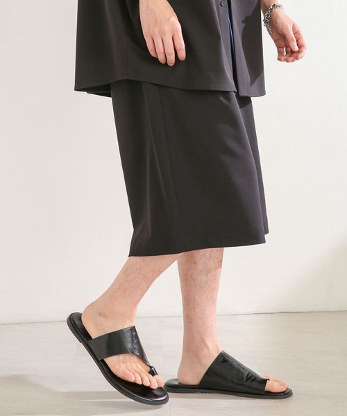 SENSE OF PLACE by URBAN RESEARCH(センスオブプレイスバイアーバンリサーチ)の「『セットアップ対応』 エクストラルーズショートパンツ(その他パンツ・メンズ・ブラック/ライトベージュ・MEDIUM/LARGE)」の5枚目の写真